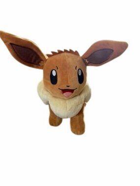 Eevee Plush Toy - Soft & Cuddly Stuffed Animal For Kids & Collectors 12 Inches B